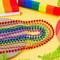 12PCS Pride Accessories, Pride LGBTQ Beads Necklace Stuff, Metallic 6 Kinds of Rainbow Necklace Bulk, Gay Lesbian LGBT Costumes Decorations for Pride Month Parade Throws Party Favors